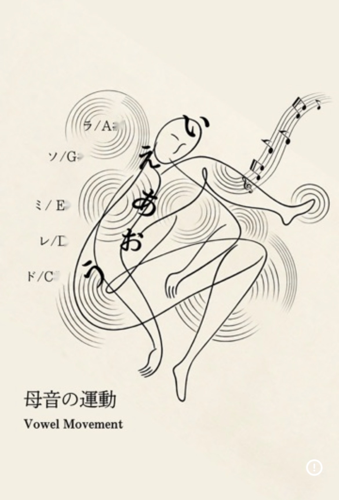 母音の運動 Vowel Movement コンセプトビジュアル