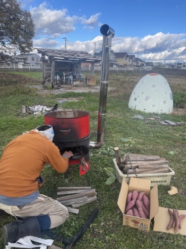 焼き芋づくり