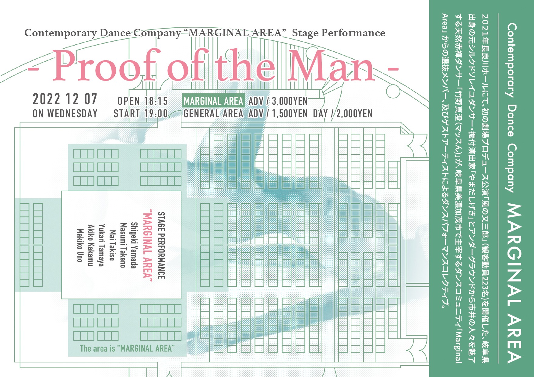 MARGINAL AREA Proof of the Man 公演チラシ