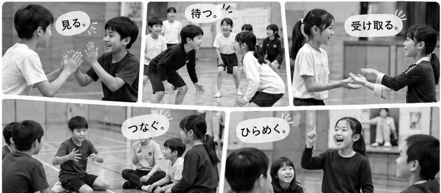 インプロゲームに取り組む子どもたち